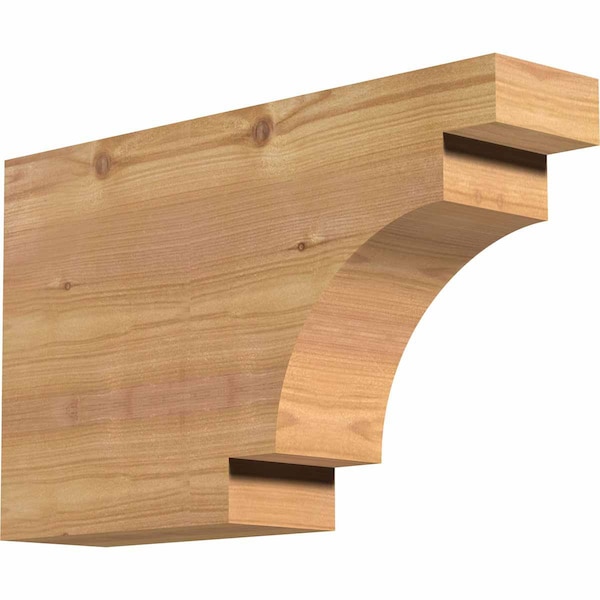 Ekena Millwork Mediterranean Smooth Rafter Tail, Western Red Cedar, 3 1/2"W x 10"H x 16"L RFT04X10X16MED00SWR - main